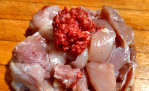 raw cut up chicken