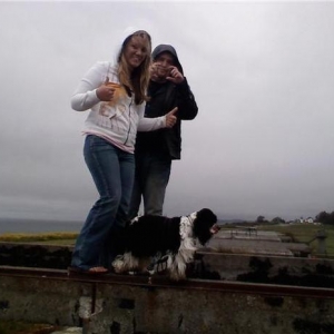 Fort Casey with mommy and Korey.