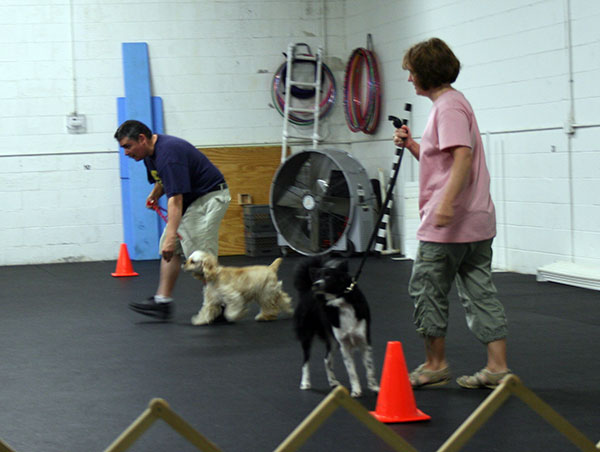 Location: Sportsmen's Dog Training Club of Detroit
Date: 8/26/2006
This was Hoshi's last day of class.  That's Hoshi and me practicing our heeling.